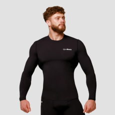 GymBeam Mid kompressziós hosszú ujjú póló Black XXXL