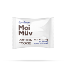 GymBeam MoiMüv Protein Cookie 75 g áfonya-fehér csoki vitamin és táplálékkiegészítő