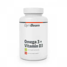 GymBeam Omega 3 + Vitamin D3 90 kapszula vitamin és táplálékkiegészítő