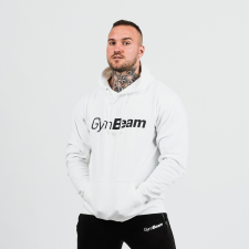 GymBeam PRO Hoodie White pulóver - GymBeam XL férfi pulóver, kardigán