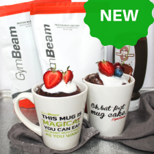GymBeam Protein Mug Cake Mix 500 g - GymBeam vanilla with blueberry pieces reform élelmiszer