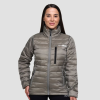 GymBeam Puffer női kabát Vetiver/Black