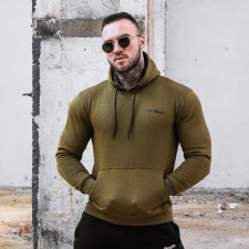GymBeam Pulcsi Athlete Military Green Black L férfi pulóver, kardigán