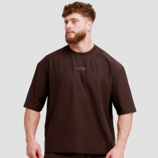 GymBeam Unstoppable oversized póló Brown S