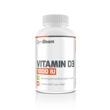 GymBeam Vitamin D3 1000 IU 120 kaps vitamin és táplálékkiegészítő