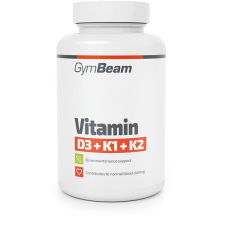 GymBeam Vitamín D3 + K1 + K2 120 kapslí vitamin és táplálékkiegészítő