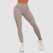 GymBeam Women‘s Leggings Mesh Panel grey M női nadrág