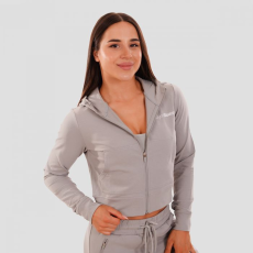 GymBeam Women‘s Zip-up Hoodie TRN grey