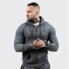 GymBeam Zipper Hoodie Grey Black pulcsi XXXL
