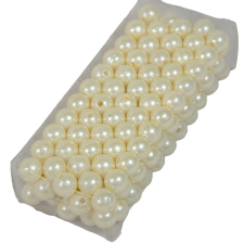  Gyöngy 10mm krém 85gr dekorációs kellék