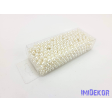  Gyöngy 6mm 85g - Ekrü gyöngy