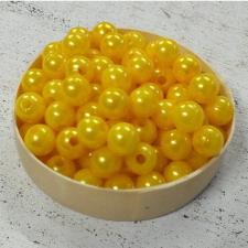  Gyöngy 7 mm - sárga gyöngy