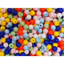 Gyöngy SZÍNES MIX (5mm, Műanyag) 20g/csomag gyöngy