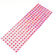  Gyöngyházas öntapadós kockák 200db/lap - rózsaszín dekorációs kellék