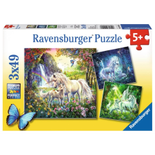 Gyönyörű Egyszarvúak Puzzle - 3x49 Darab - Ravensburger puzzle, kirakós