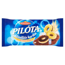 Győri Pilóta Vaníliás Karika Kakaós Tej Bevonómasszával 300g csokoládé és édesség