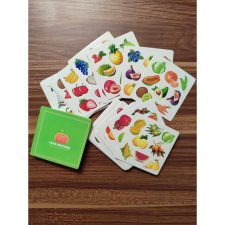  Gyorsasági figyelemfejlesztő kártyajáték a Dobble játékok mintájára - Zöldségek és gyümölcsök egyéb bébijáték