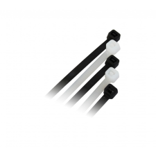  Gyorskötöző, kábelkötegelő 2.5 mm x 150 mm fehér, 100 db villanyszerelés