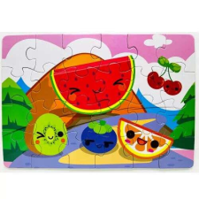 Gyümölcsök Kirakójáték kisgyermekeknek 24 db-os pici puzzle 25x18 puzzle, kirakós