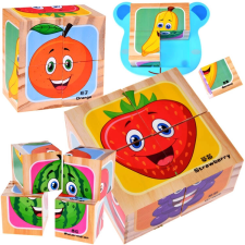  gyümölcsös fa kirakós játék kockák puzzle, kirakós