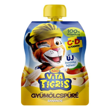Gyümölcspüré SIÓ Vitatigris Banán 100% 90g üdítő, ásványviz, gyümölcslé