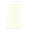 Gyűrűs kalendárium betét SATURNUS M327 négyzethálós jegyzetlap sárga lapos