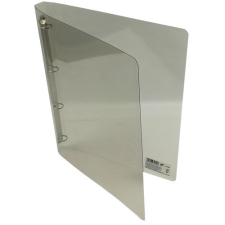  Gyűrűskönyv, A/4 PP 20 mm 4 gyűrű, átlátszó, füst gyűrűskönyv