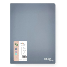  Gyűrűskönyv SPOKO ReLeaf PP A/4 35 mm 4 gyűrű SoftTouch szürke gyűrűskönyv