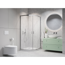  H2O Comfort A íves zuhanykabin 90x90 átlátszó kád, zuhanykabin