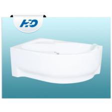 H2O Fortuna aszimmetrikus akril kád jobbos 150x100 cm kád, zuhanykabin