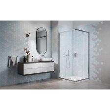 H2O H2O Comfort C szögletes zuhanykabin 80x80 átlátszó kád, zuhanykabin