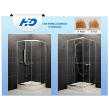  H2o Projecta 90 íves zuhanykabin, átlátszó üveggel, zuhanytálcával, szifonnal kád, zuhanykabin