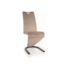  H-090 Velvet Modern Bársony Étkezőszék Sötétbézs Hullámos