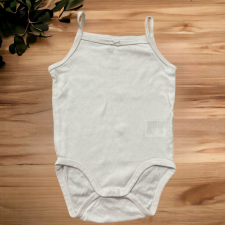 H&M Fehér, ujjatlan body kombidressz, body