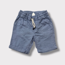 H&M Kék lenvászon rövidnadrág