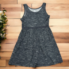 H&M Szürke csíkos ruha lányka ruha