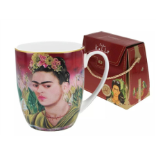 H.C.836-0002 Porcelánbögre 380ml, dobozban, Frida Kahlo: Önarckép bögrék, csészék