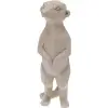 H&L geometrikus szurikáta figura, 27 cm, bézs