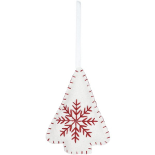 H&L karácsonyi díszek - felekasztható fa, fehér, 10 cm karácsonyi dekoráció