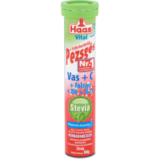 Haas Stevia Vas+C cukormentes pezsgőtabletta 80 g vitamin és táplálékkiegészítő