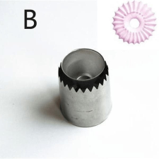 Habcsók készítő cső - B méret: 4x4,4x3 cm sütés és főzés
