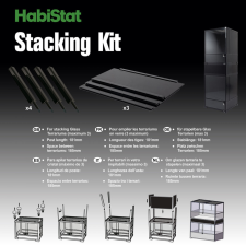 HABISTAT Stacking kit for Terrarium | bővítő készlet egymása építhető terráriumokhoz - 91x45 cm hüllőfelszerelés