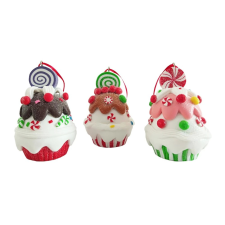  Habos Süti Agyag 10X4Cm karácsonyfadísz