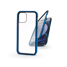 Haffner Apple iPhone 12 Mini mágneses, 2 részes hátlap előlapi üveggel - Magneto 360 - kék mobiltelefon kellék