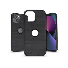 Haffner Apple iPhone 13 karbon logo szilikon tok, fekete (PT-6357) tok és táska