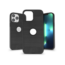 Haffner Apple iPhone 13 Pro szilikon hátlap - Carbon Logo - fekete tok és táska