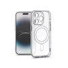 Haffner Apple iPhone 14 Pro MagSafe kompatibilis kameravédős szilikon tok, átlátszó (HF276736)