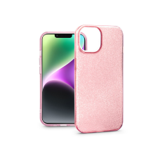 Haffner Apple iPhone 14 szilikon hátlap - Glitter - pink tok és táska