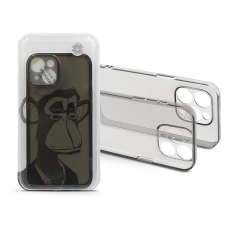 Haffner Apple iPhone 14 szilikon hátlap - Gray Monkey - átlátszó (HF241741) tok és táska