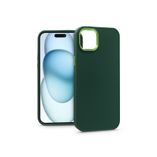 Haffner Apple iPhone 15 Plus szilikon hátlap - Frame - zöld (PT-6818) tok és táska